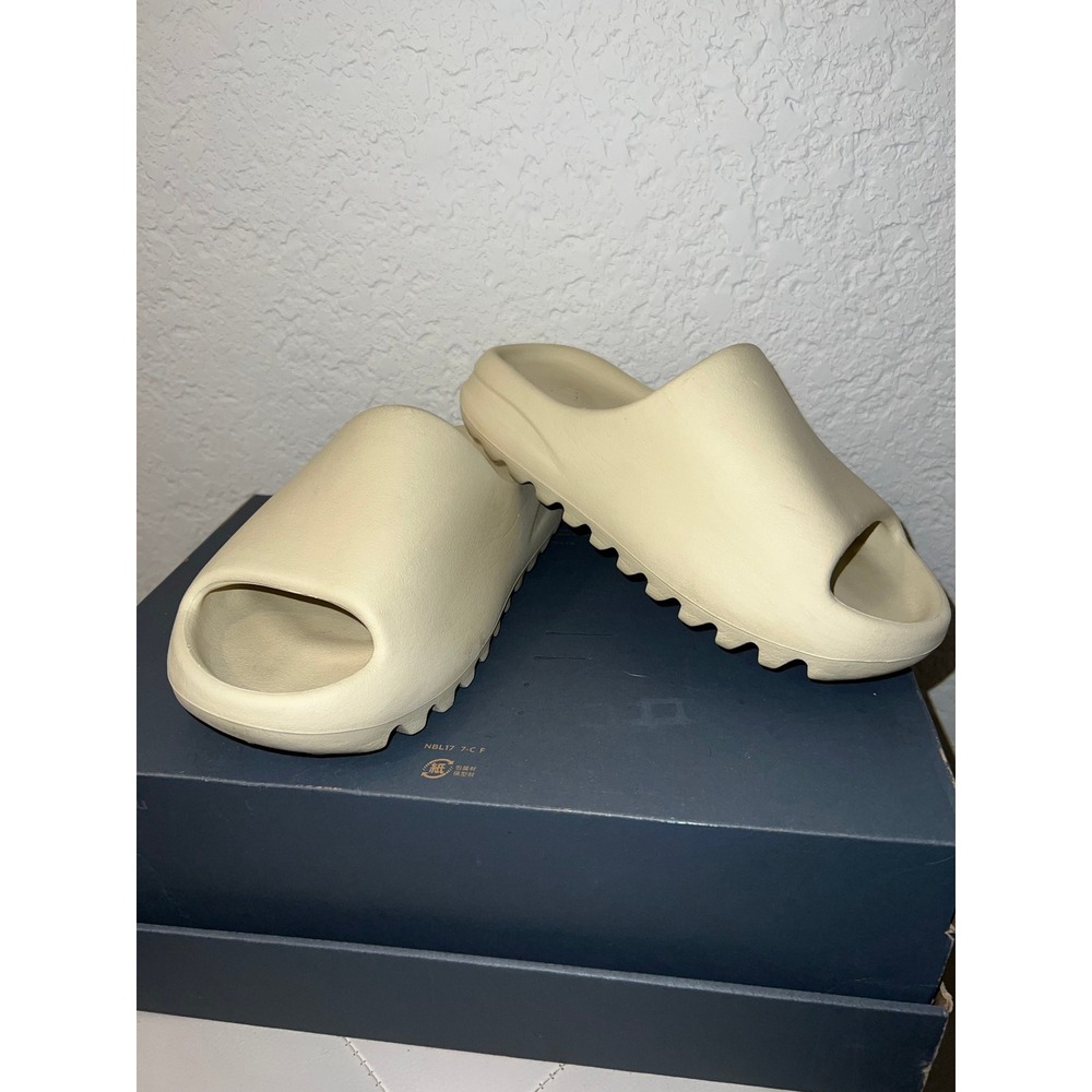 adidas Yeezy Slide Bone Cream Ivory EVA Foam Sandals FZ5897 Men 5 Women 6.5